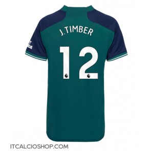 Arsenal Jurrien Timber #12 Terza Maglia Femmina 2023-24 Manica Corta